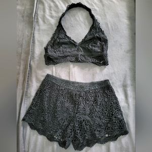 Tinseltown Denim Couture Aerie Black Set Medium